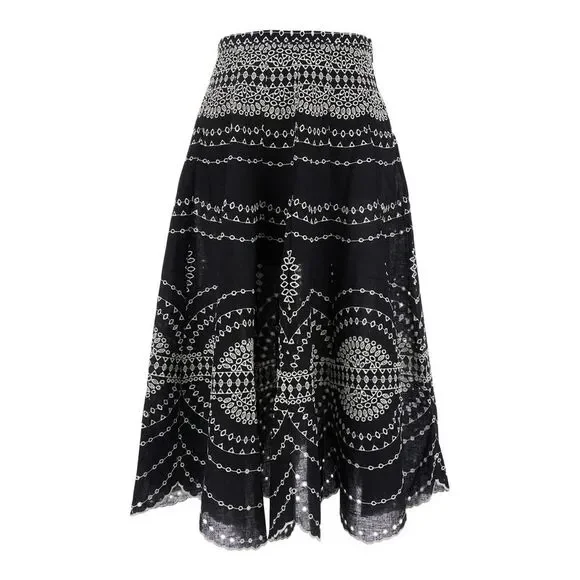 スカート Charo Ruiz SS25 Midi Skirt Livvy (254401 BLACKNELUM) Charo Ruiz | Skirts | Charo Ruiz Midi Skirt Livvy | Poshmark